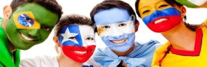 Des supporters avec un magnifique Maquillage Euro 2016