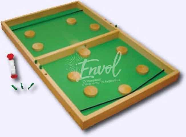 jeu en bois passe trappe