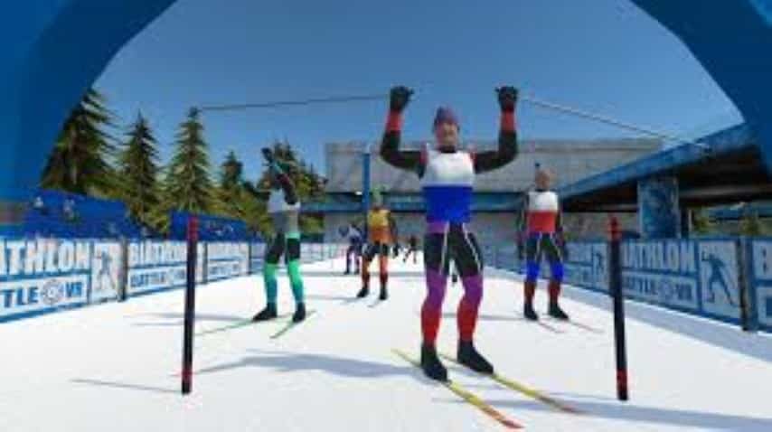 Biathlon en réalité virtuelle