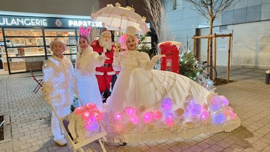 Parade lumineuse Magic Markiz ENVOL pour événement de Noël féérique