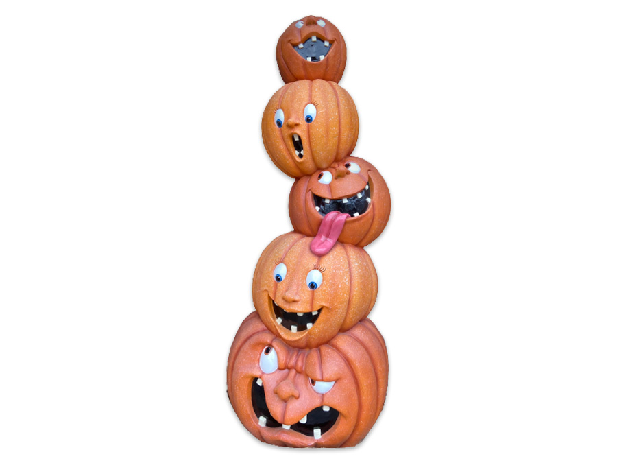 statue-colonne-de-citrouilles